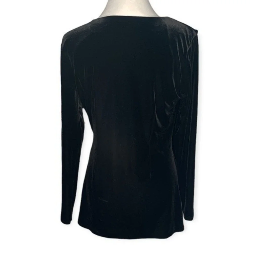 White House Black Market Velvet Long Sleeve Mini Dress - Picture 2 of 9